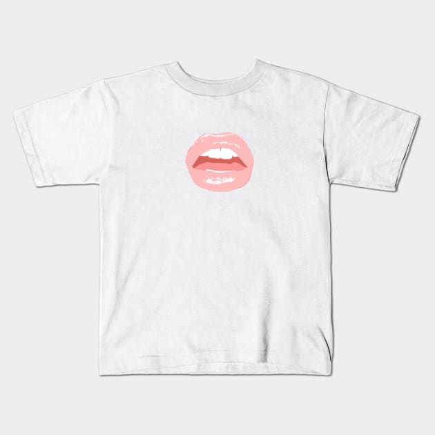 Lacey's Lips Kids T-Shirt by Lacey Claire Rogers